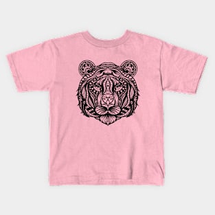 Tiger Mandala Zentangle Kids T-Shirt